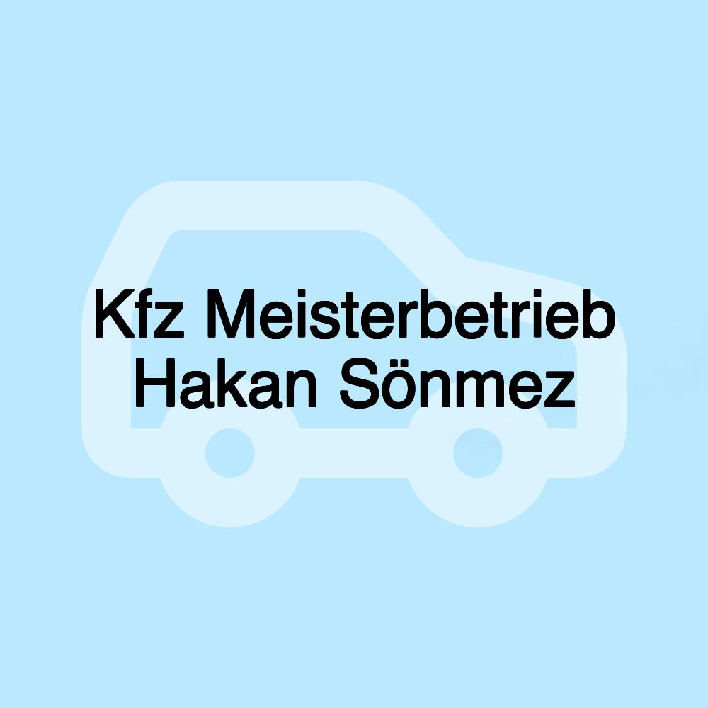 Kfz Meisterbetrieb Hakan Sönmez