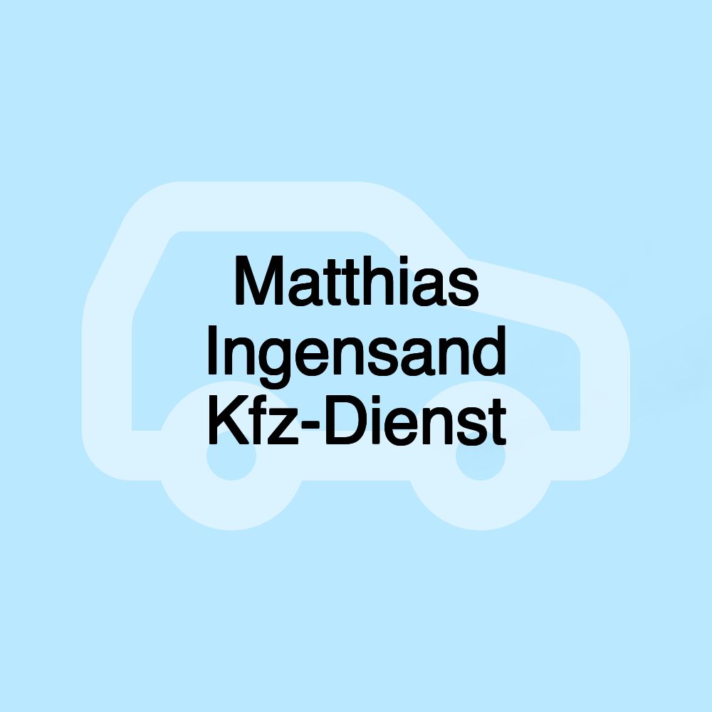 Matthias Ingensand Kfz-Dienst