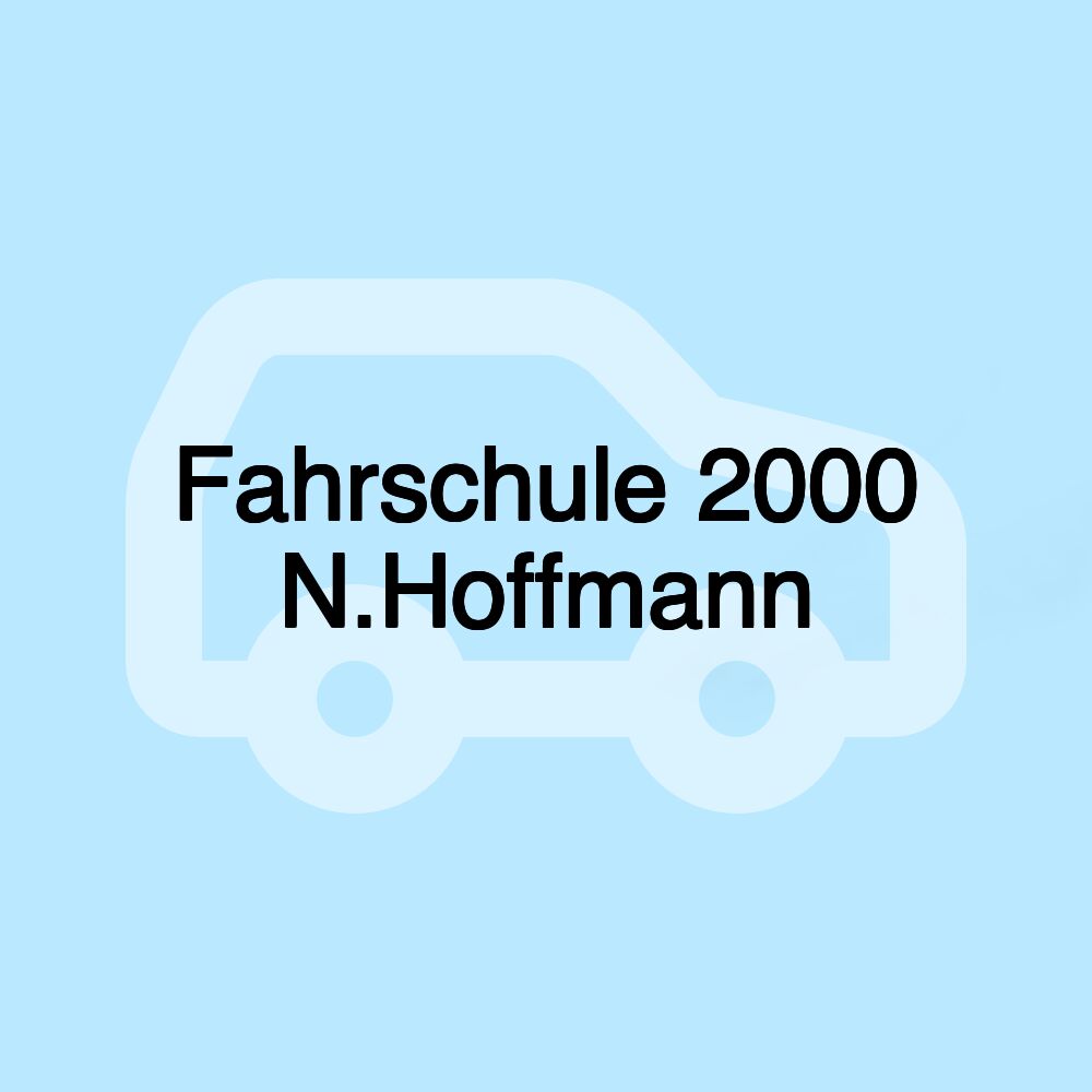 Fahrschule 2000 N.Hoffmann