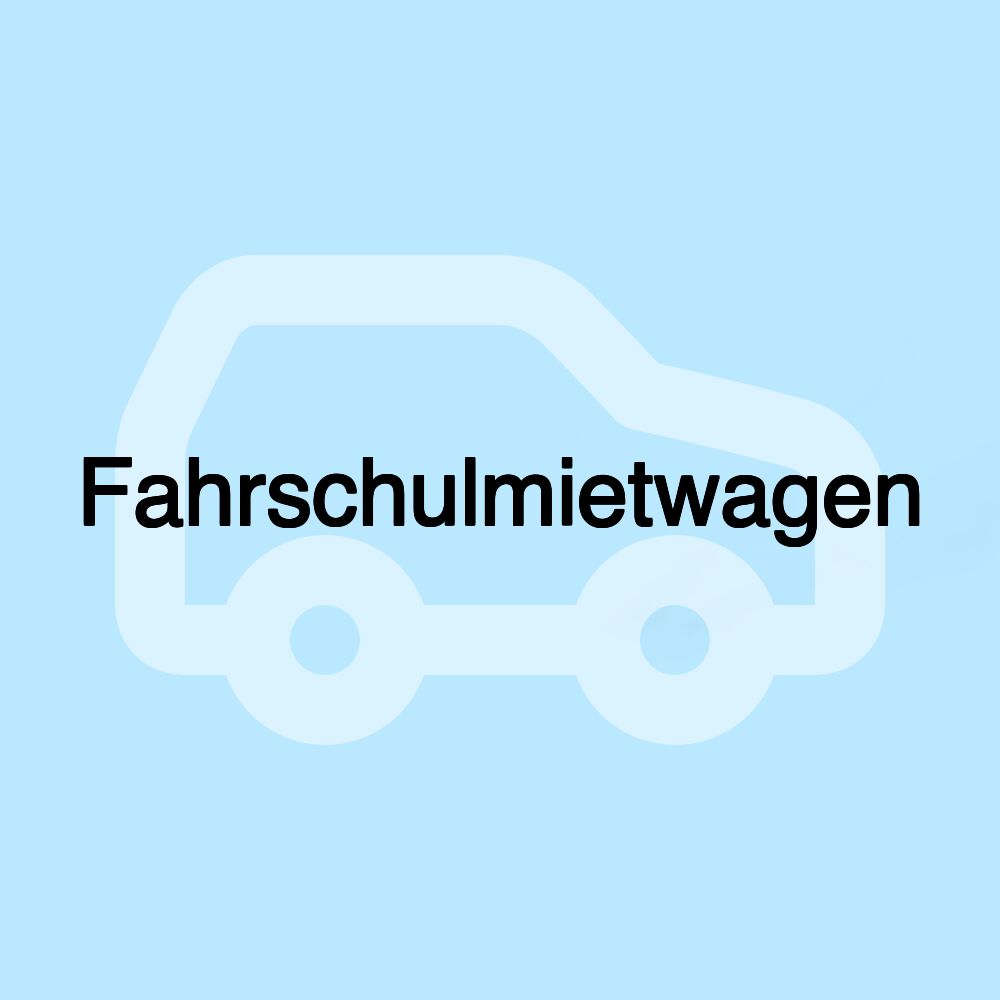 Fahrschulmietwagen