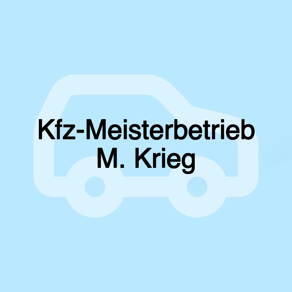 Kfz-Meisterbetrieb M. Krieg