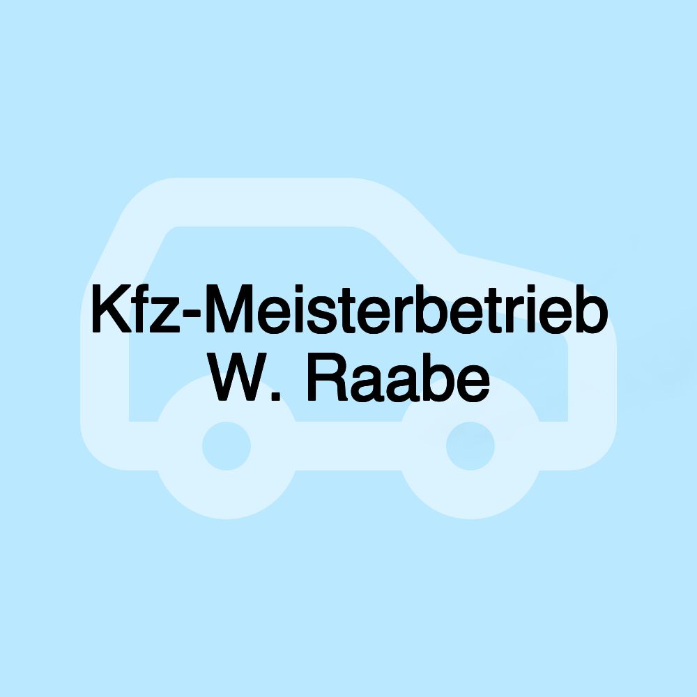 Kfz-Meisterbetrieb W. Raabe