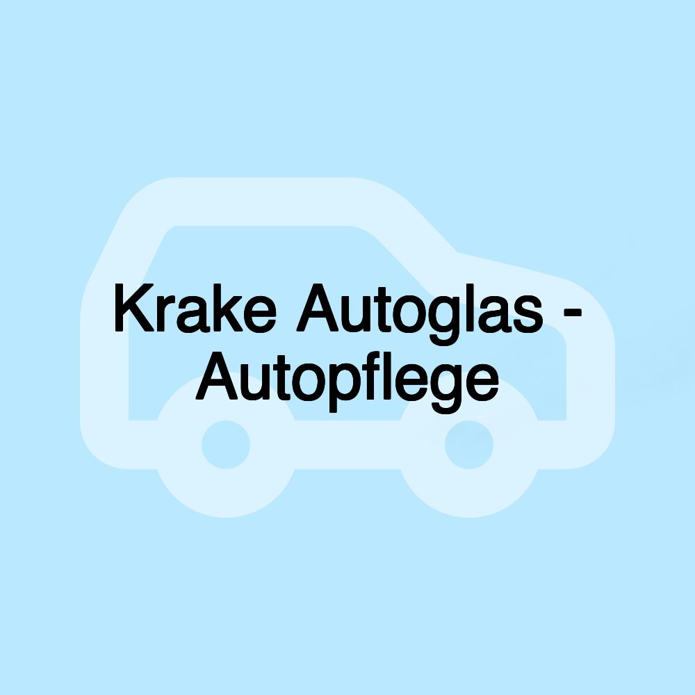 Krake Autoglas - Autopflege