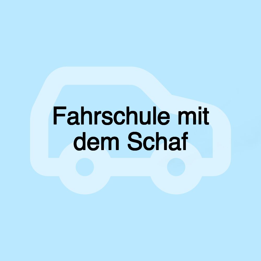 Fahrschule mit dem Schaf