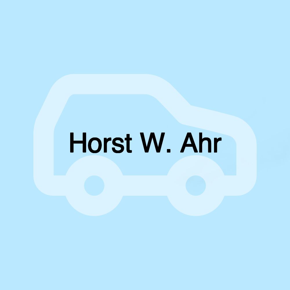 Horst W. Ahr