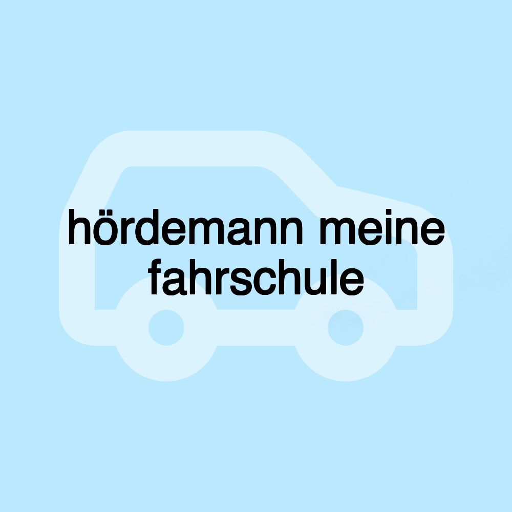 hördemann meine fahrschule