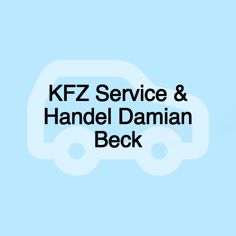 KFZ Service & Handel Damian Beck