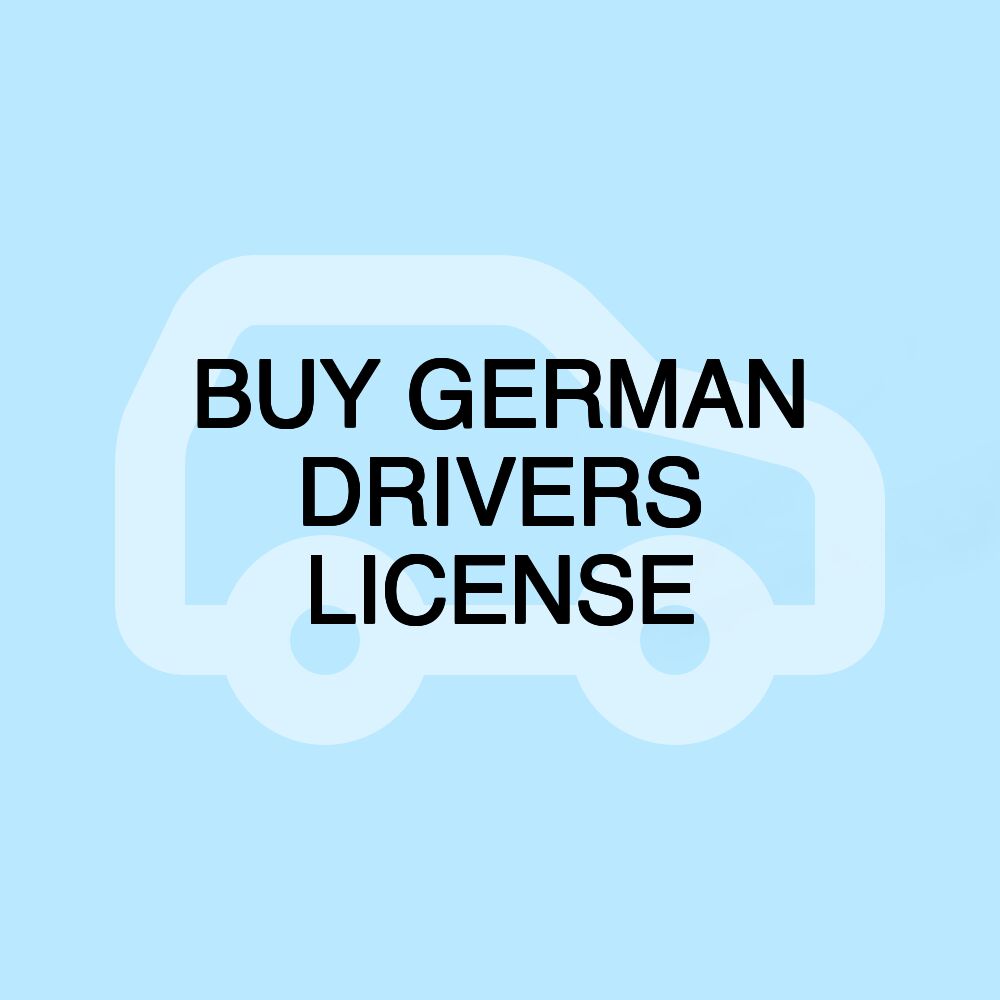 BUY GERMAN DRIVERS LICENSE