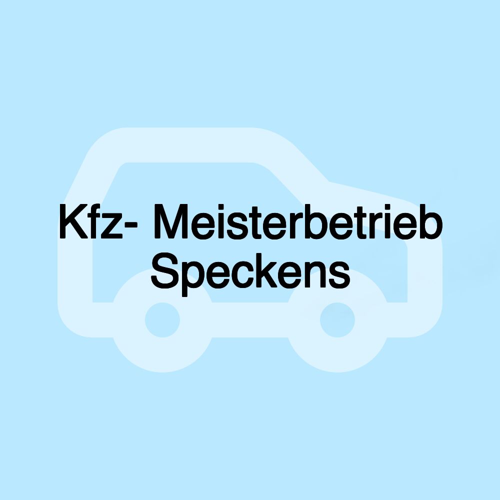 Kfz- Meisterbetrieb Speckens