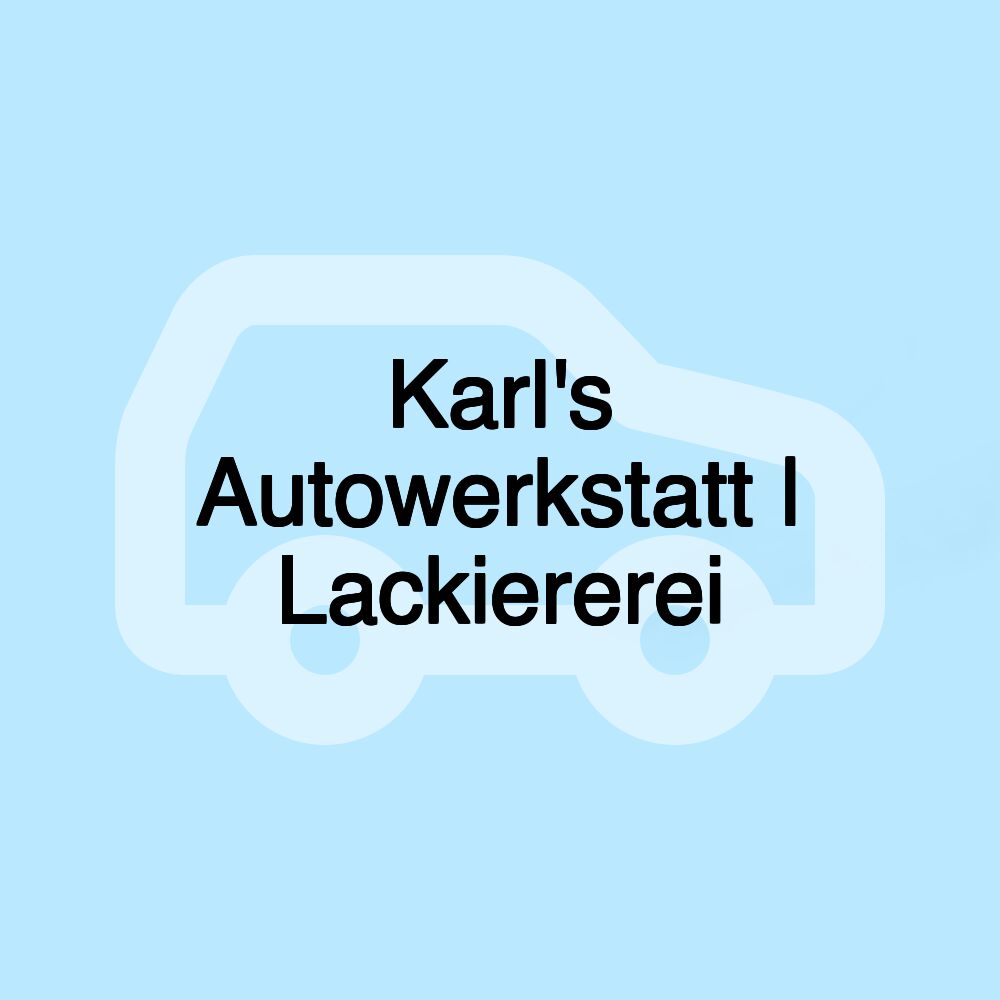 Karl's Autowerkstatt | Lackiererei