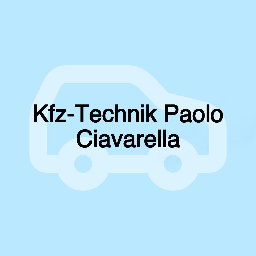 Kfz-Technik Paolo Ciavarella