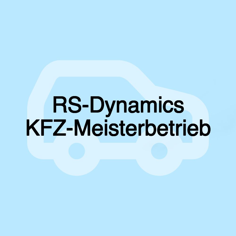 RS-Dynamics KFZ-Meisterbetrieb