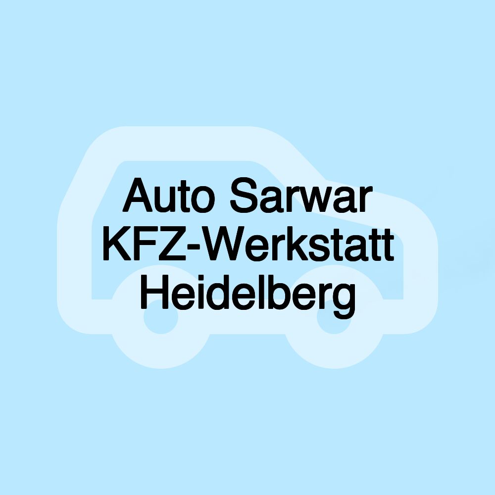 Auto Sarwar KFZ-Werkstatt Heidelberg