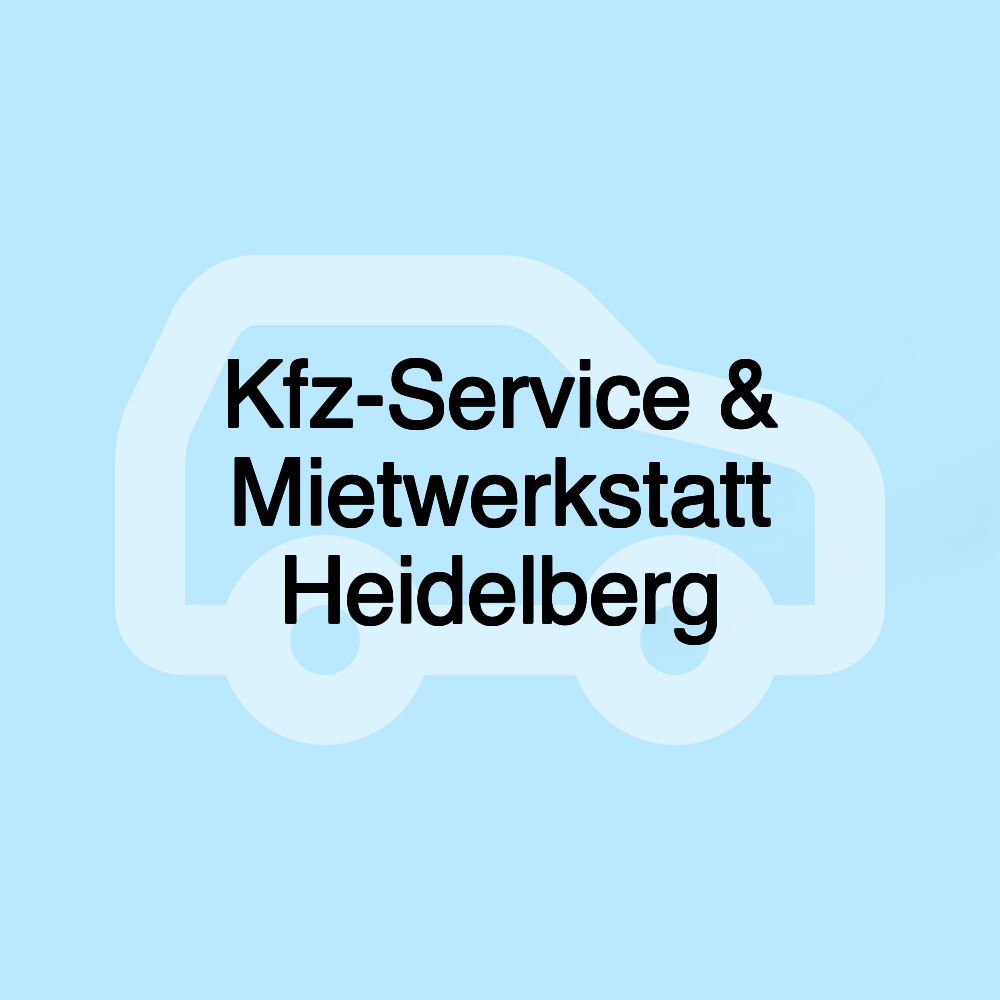 Kfz-Service & Mietwerkstatt Heidelberg