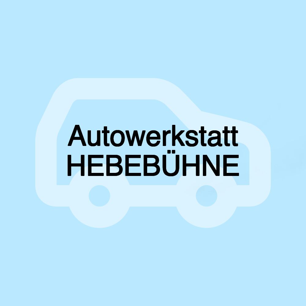 Autowerkstatt HEBEBÜHNE