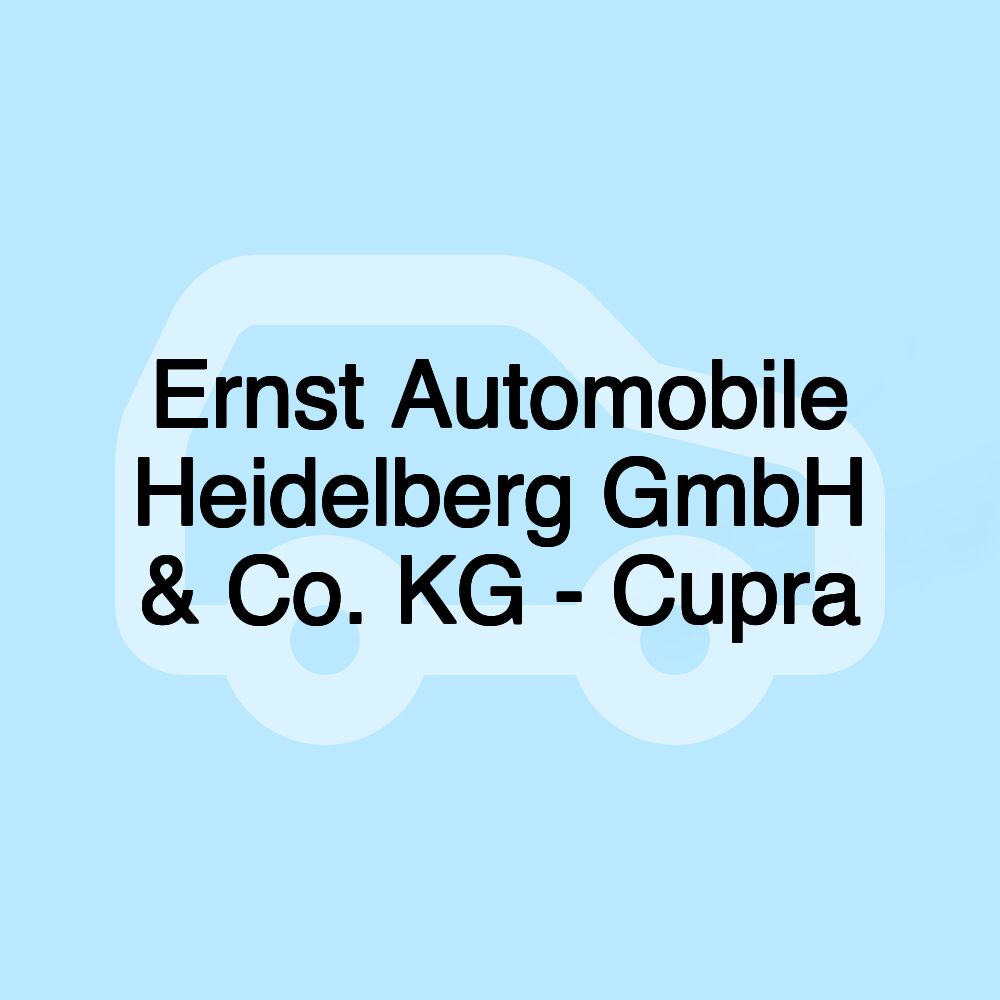 Ernst Automobile Heidelberg GmbH & Co. KG - Cupra