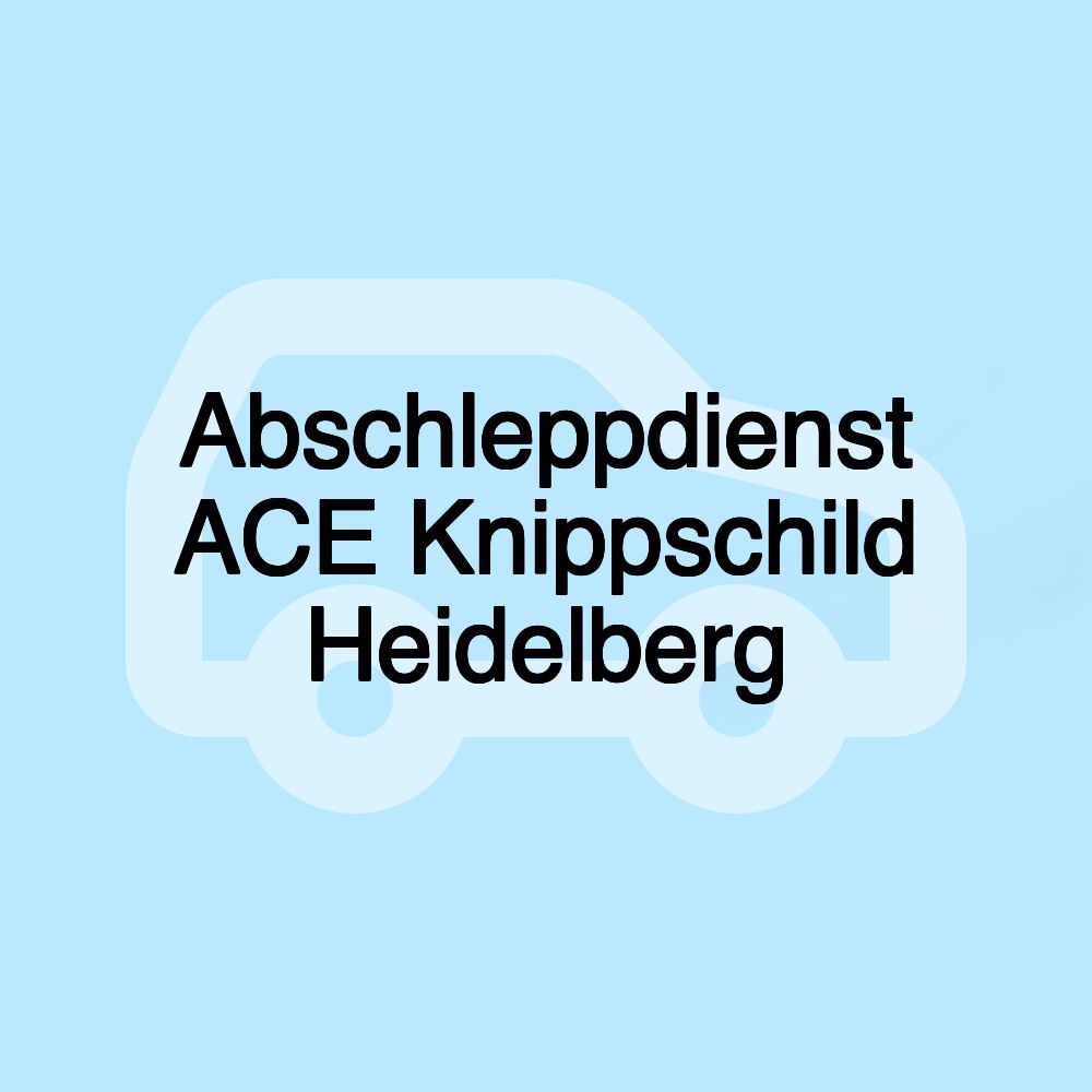 Abschleppdienst ACE Knippschild Heidelberg