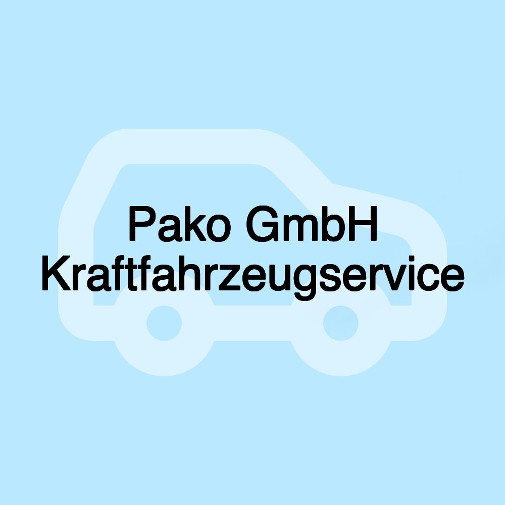 Pako GmbH Kraftfahrzeugservice