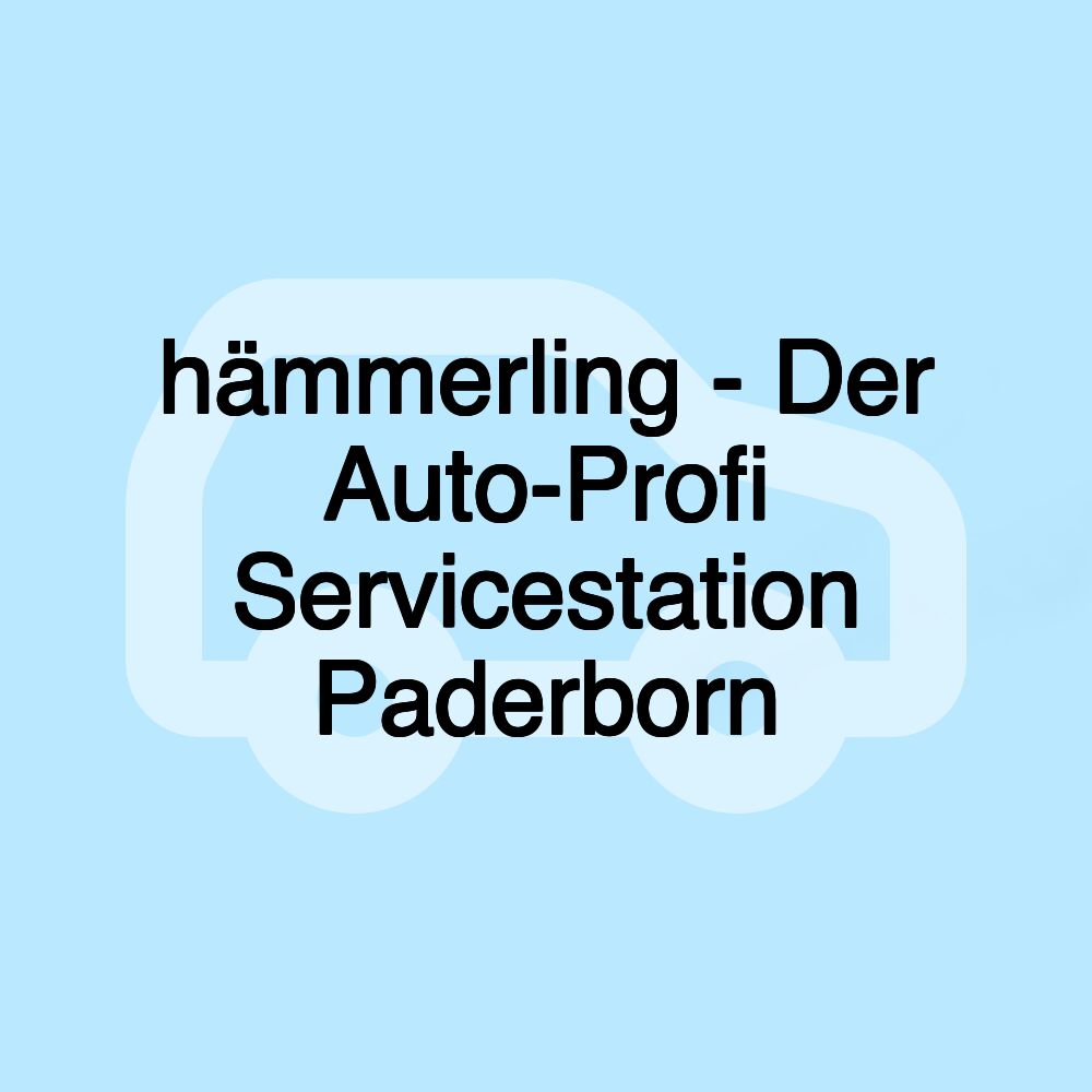 hämmerling - Der Auto-Profi Servicestation Paderborn