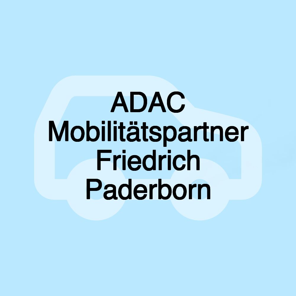 ADAC Mobilitätspartner Friedrich Paderborn