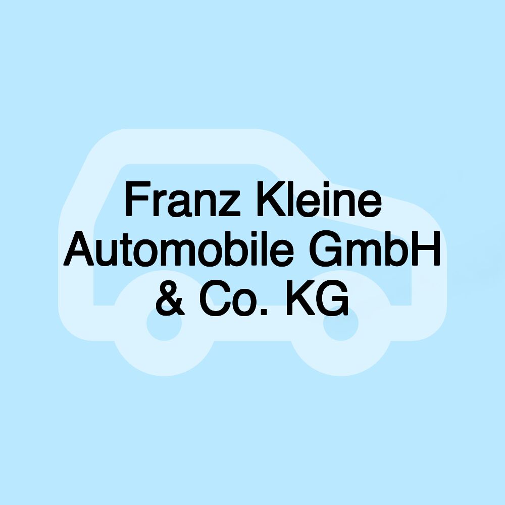 Franz Kleine Automobile GmbH & Co. KG