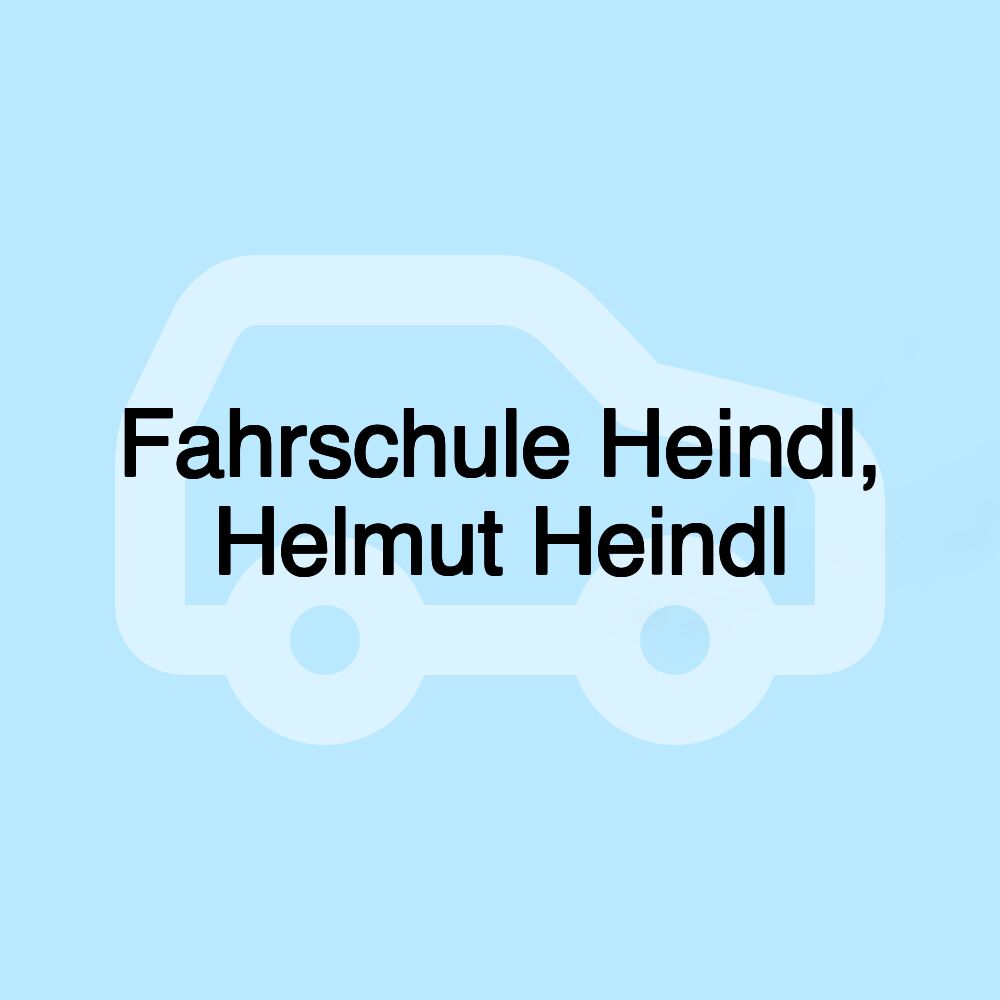 Fahrschule Heindl, Helmut Heindl