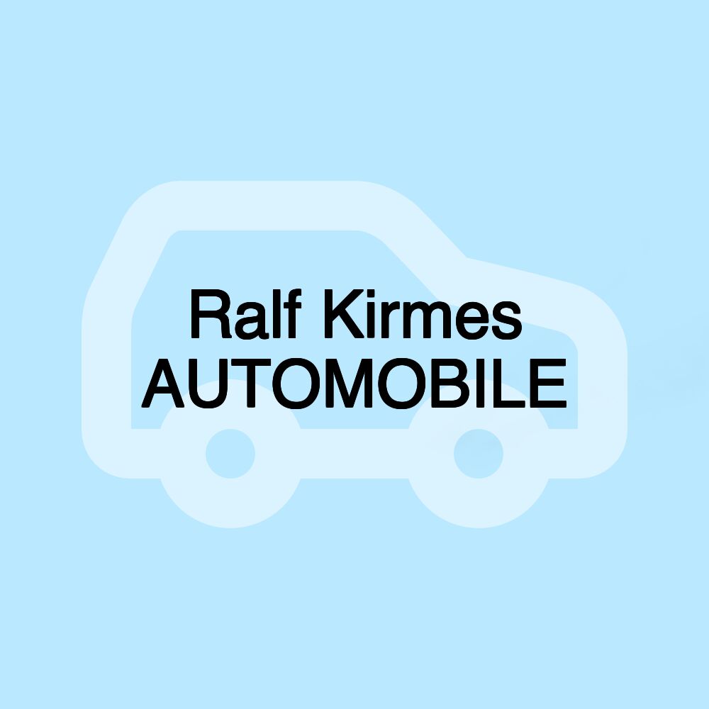 Ralf Kirmes AUTOMOBILE