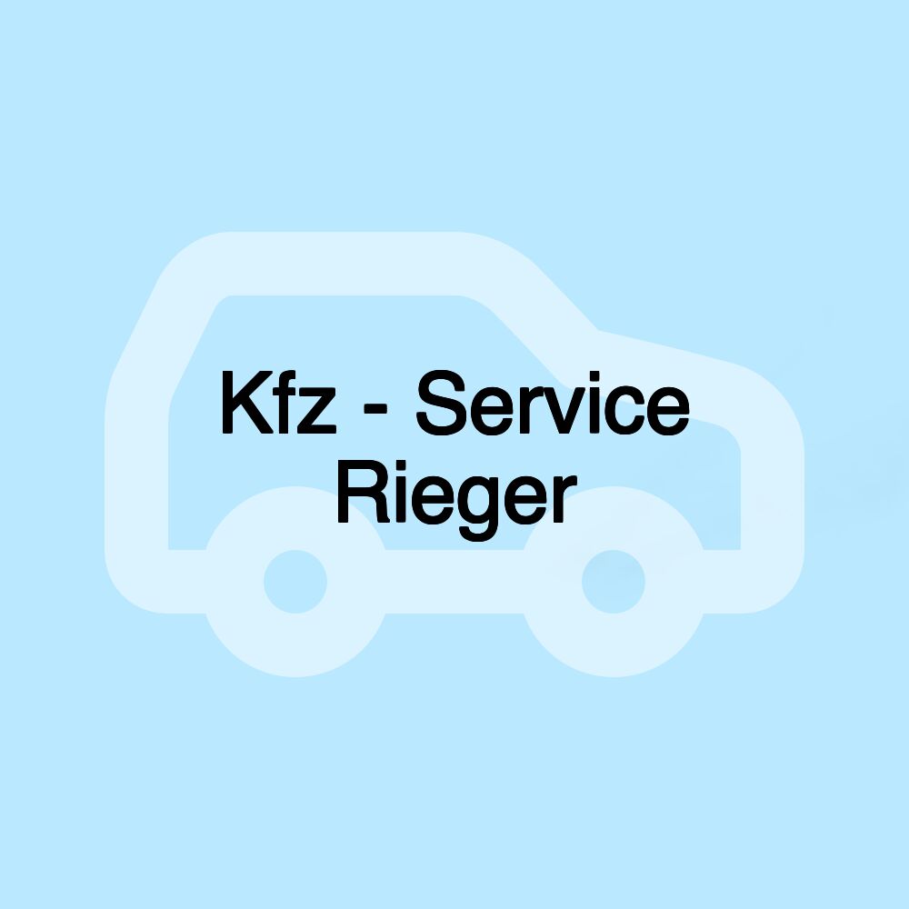 Kfz - Service Rieger