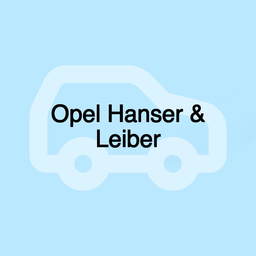 Opel Hanser & Leiber