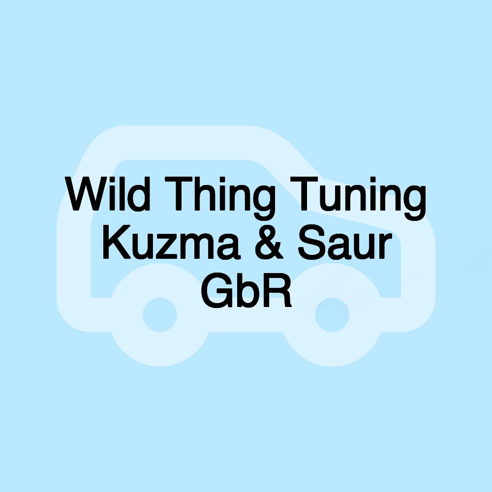 Wild Thing Tuning Kuzma & Saur GbR