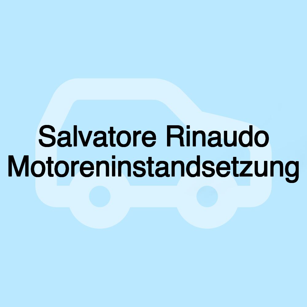 Salvatore Rinaudo Motoreninstandsetzung