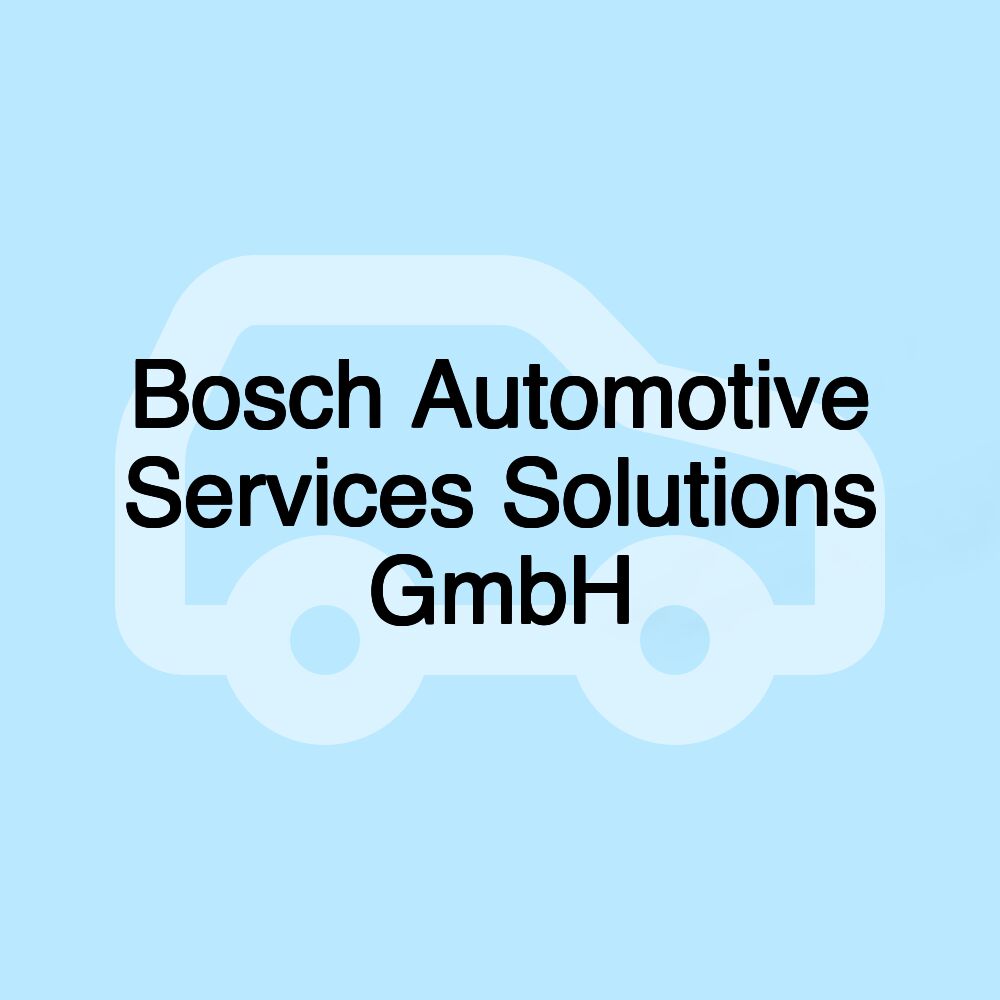 Bosch Automotive Services Solutions GmbH