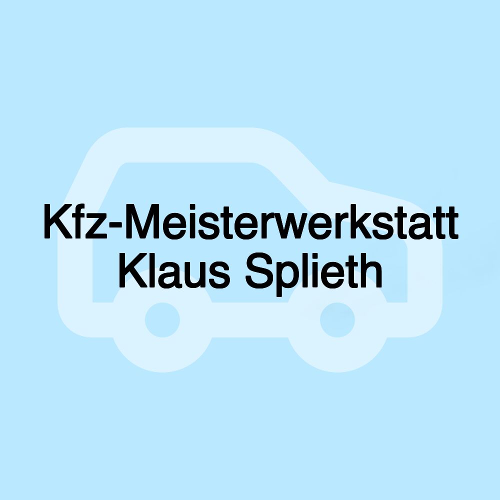 Kfz-Meisterwerkstatt Klaus Splieth