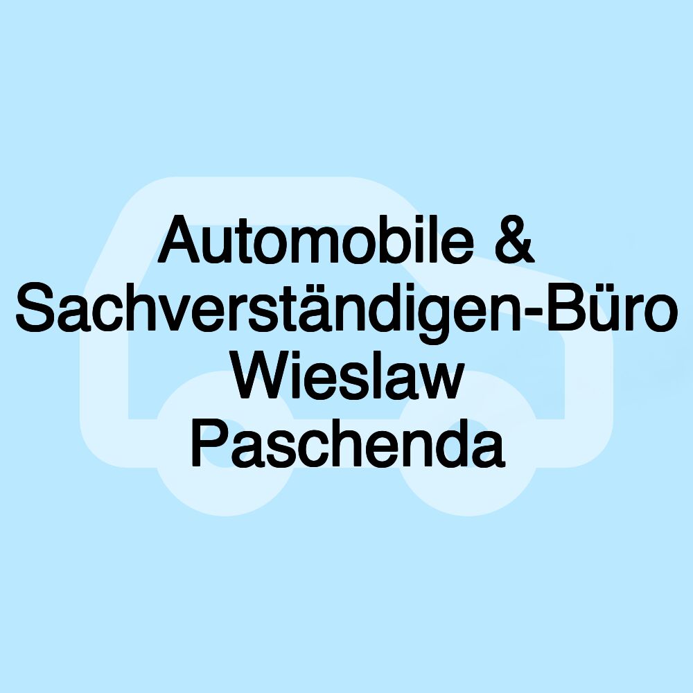 Automobile & Sachverständigen-Büro Wieslaw Paschenda