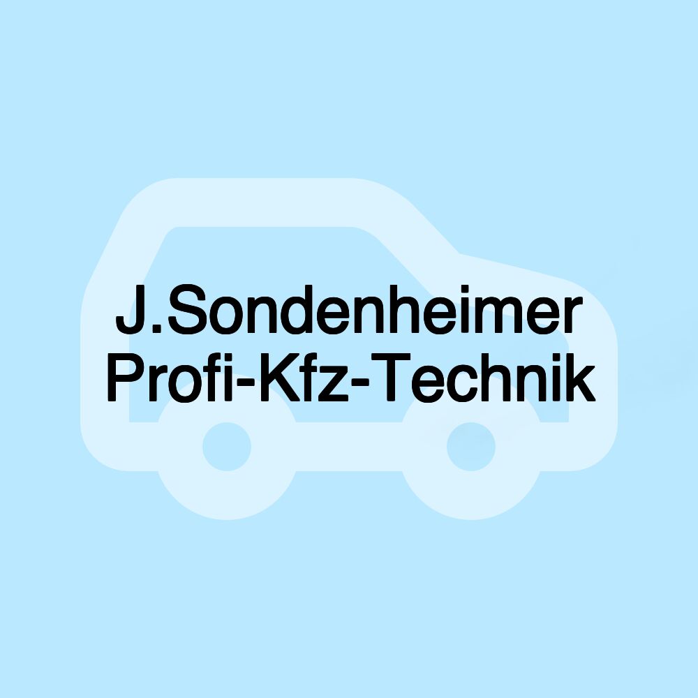 J.Sondenheimer Profi-Kfz-Technik