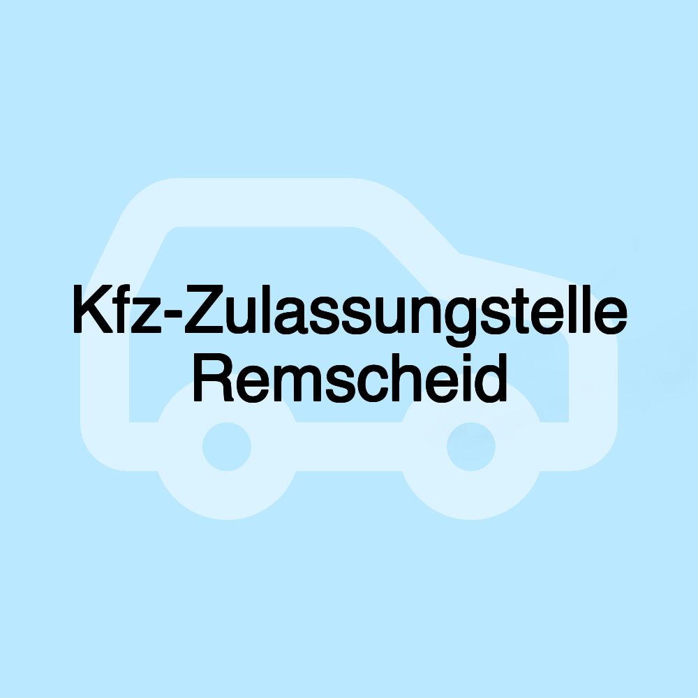 Kfz-Zulassungstelle Remscheid