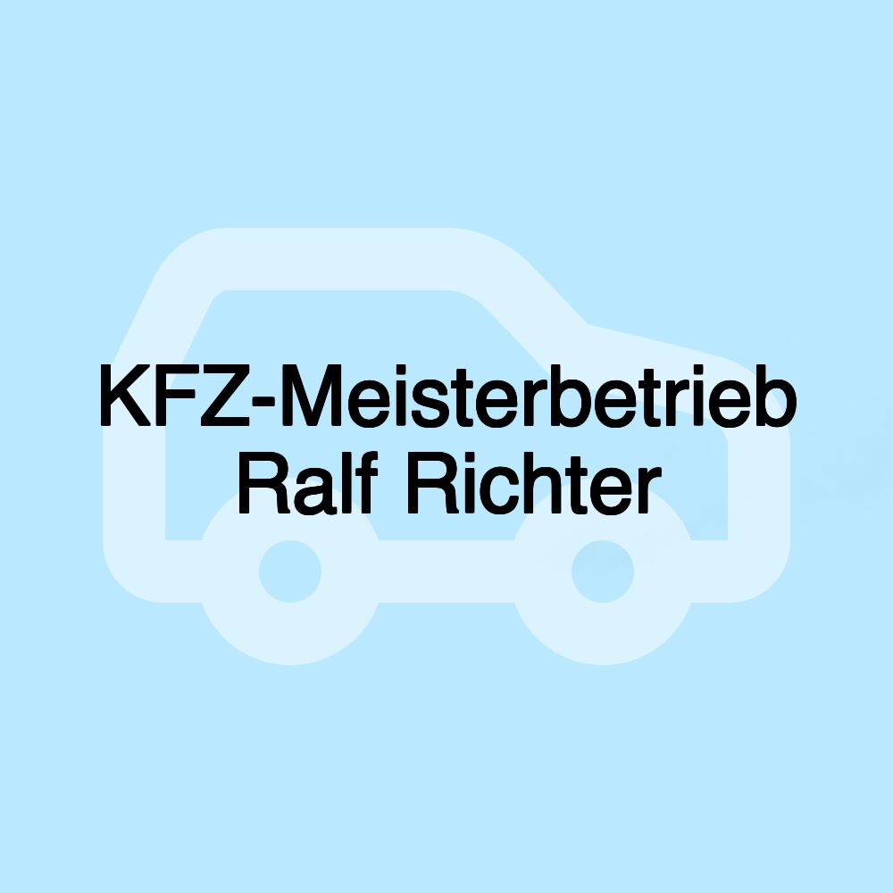 KFZ-Meisterbetrieb Ralf Richter