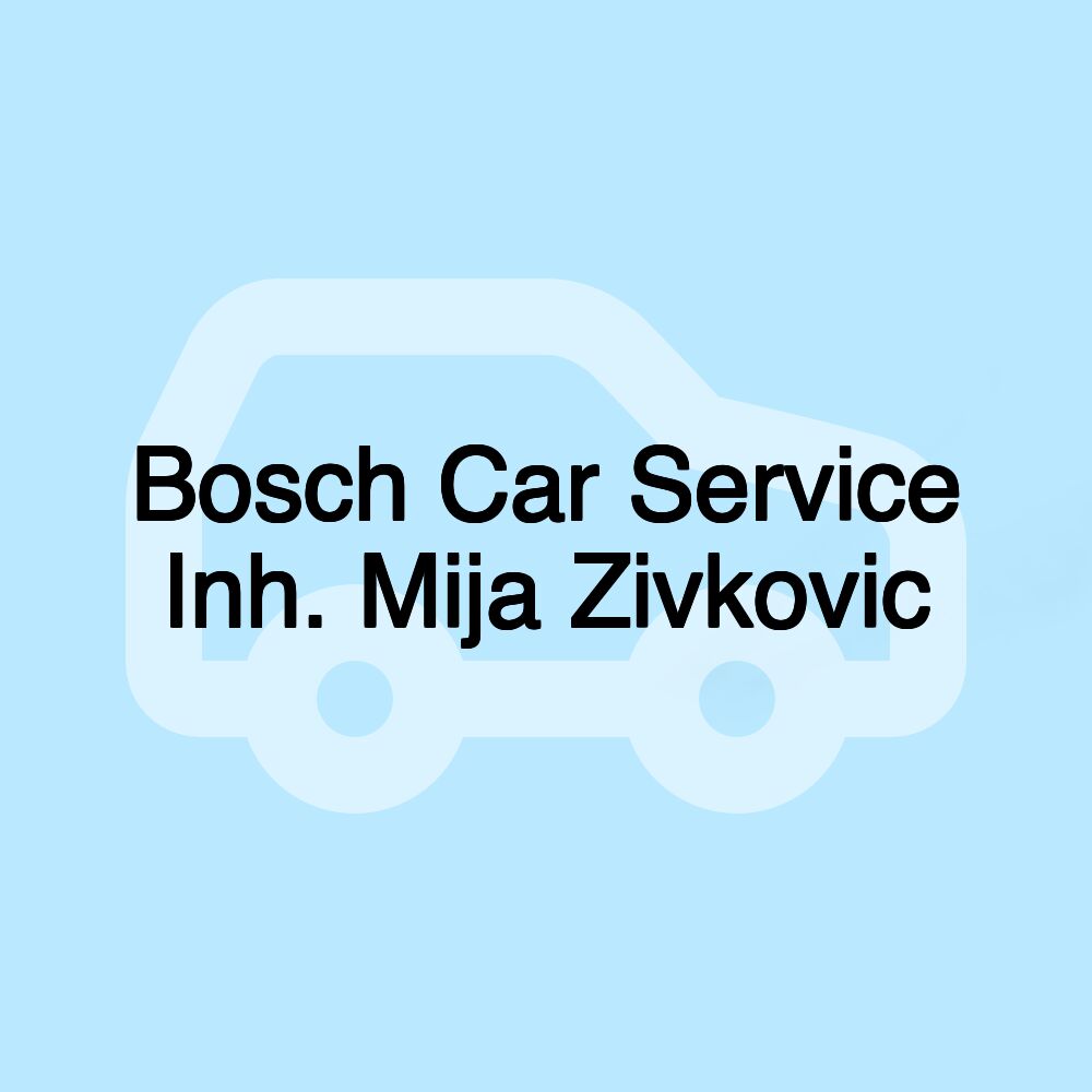 Bosch Car Service Inh. Mija Zivkovic