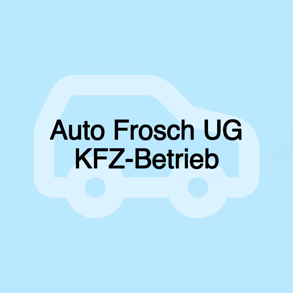 Auto Frosch UG KFZ-Betrieb