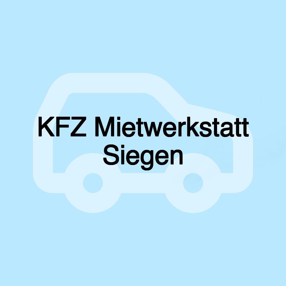 KFZ Mietwerkstatt Siegen