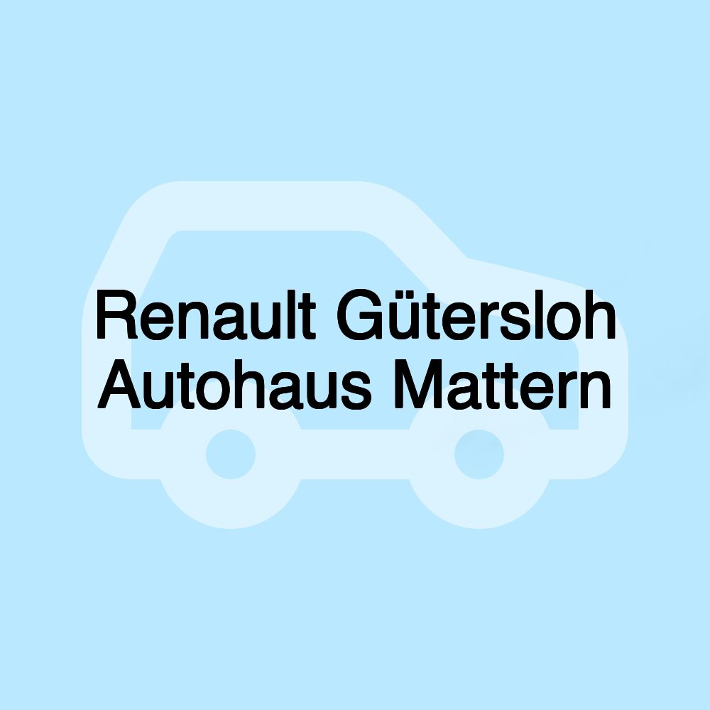 Renault Gütersloh Autohaus Mattern