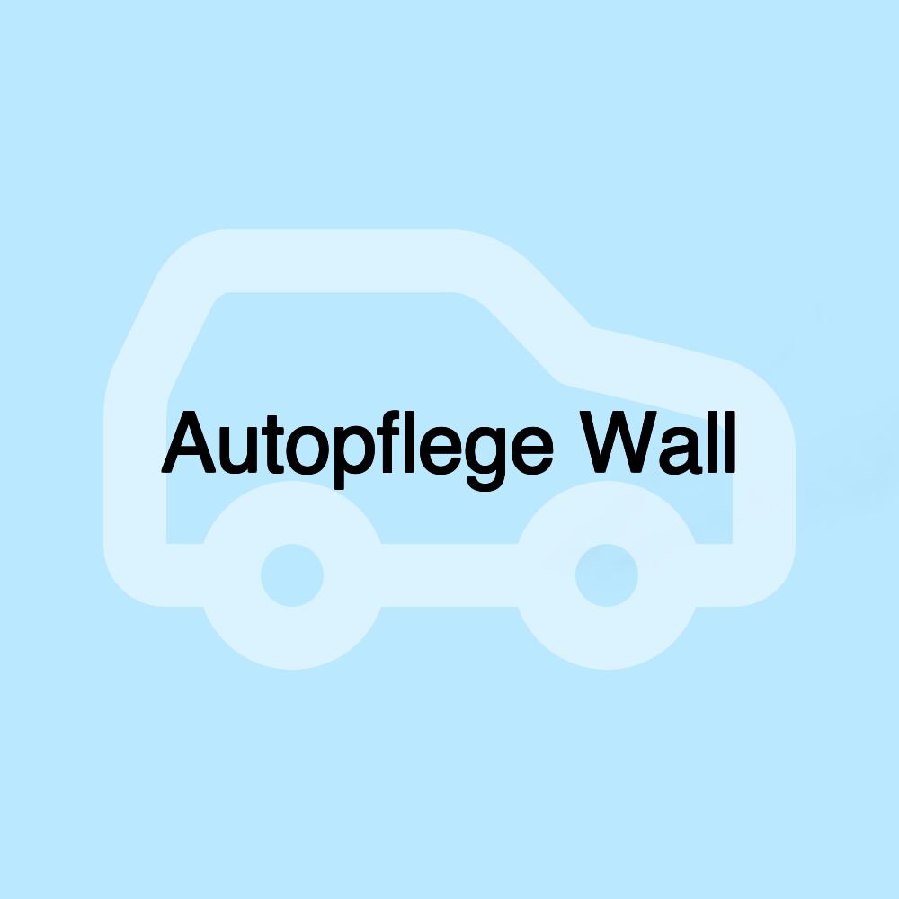 Autopflege Wall