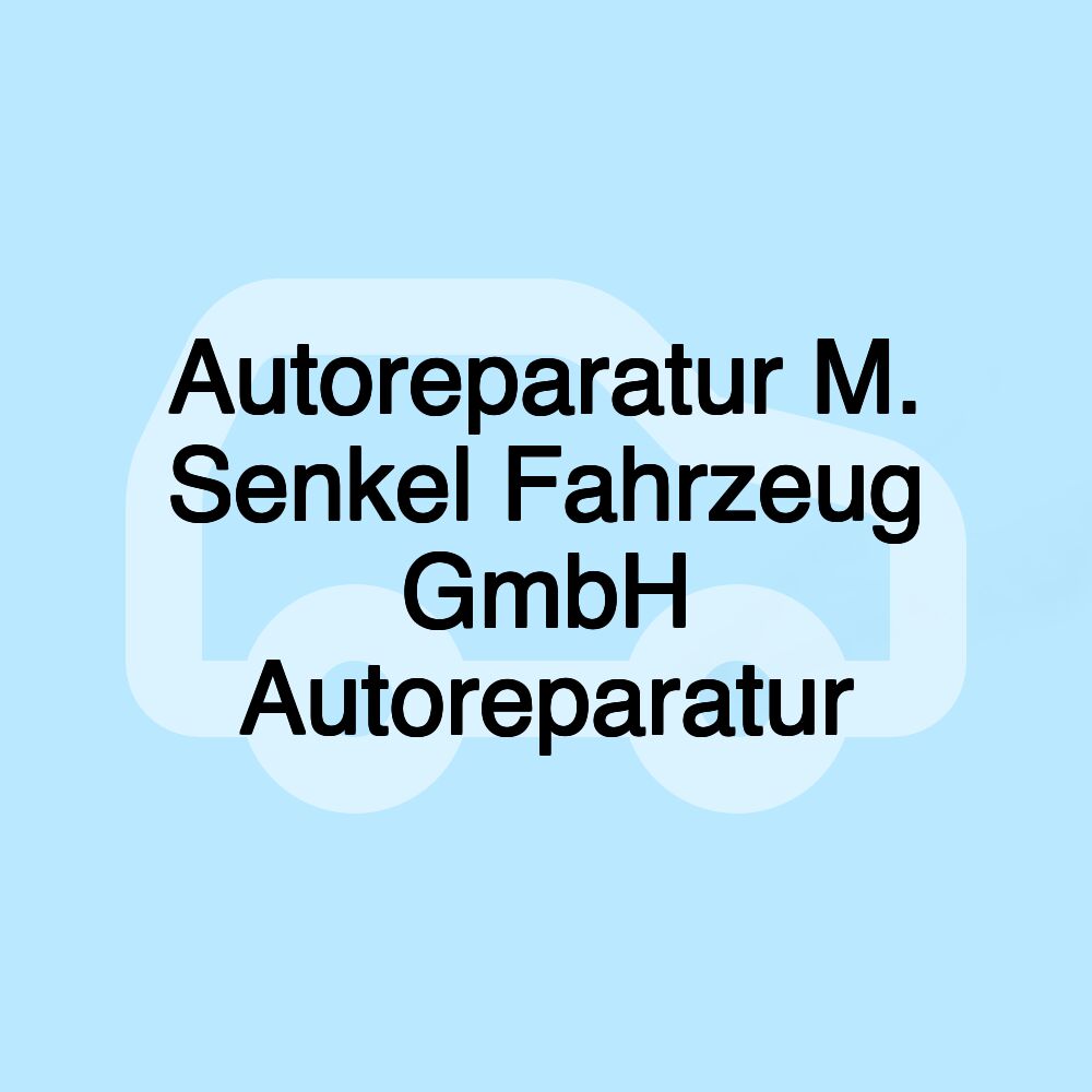 Autoreparatur M. Senkel Fahrzeug GmbH Autoreparatur