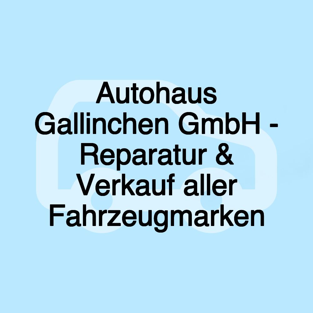 Autohaus Gallinchen GmbH - Reparatur & Verkauf aller Fahrzeugmarken