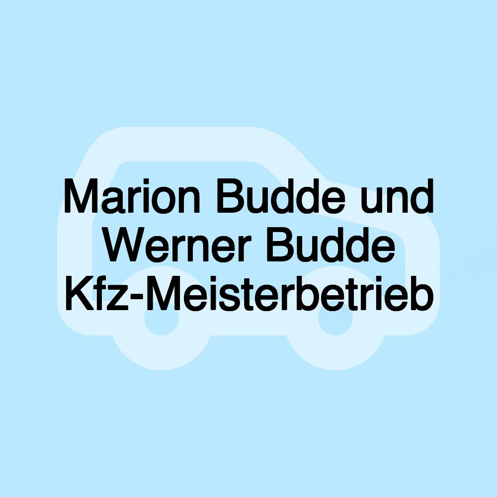 Marion Budde und Werner Budde Kfz-Meisterbetrieb