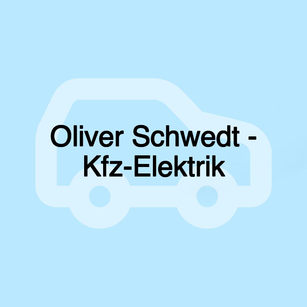 Oliver Schwedt - Kfz-Elektrik