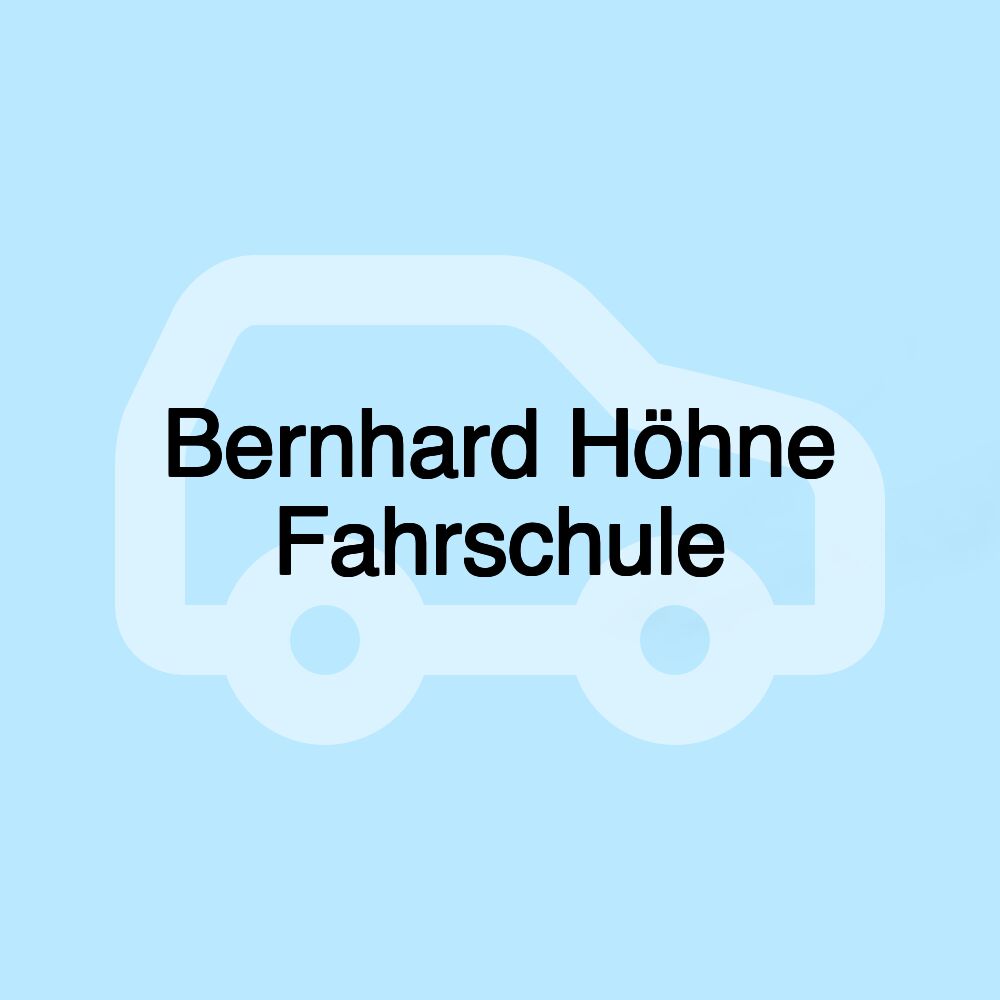 Bernhard Höhne Fahrschule