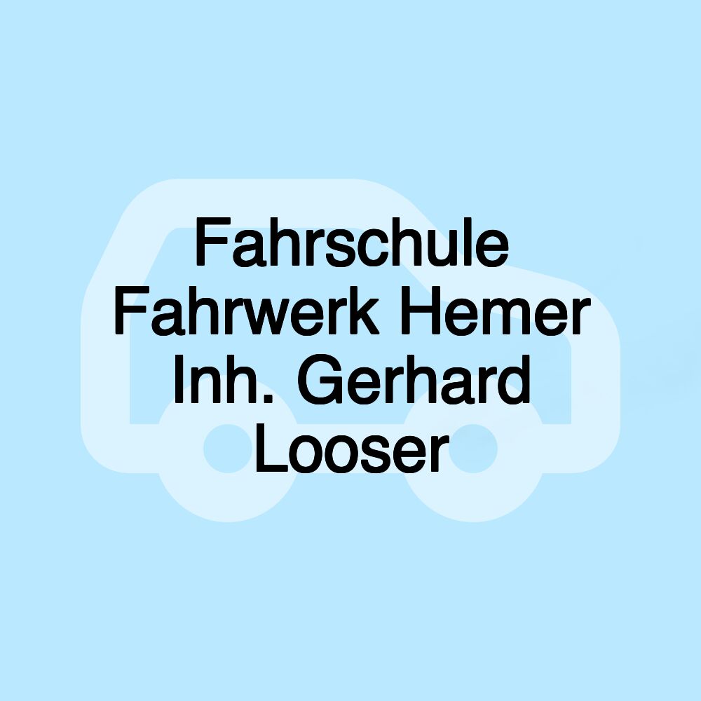 Fahrschule Fahrwerk Hemer Inh. Gerhard Looser