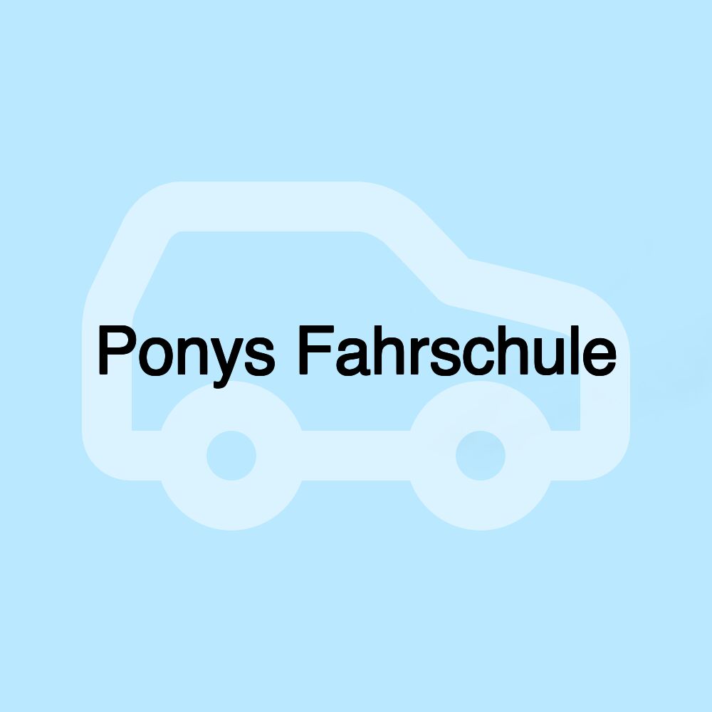 Ponys Fahrschule