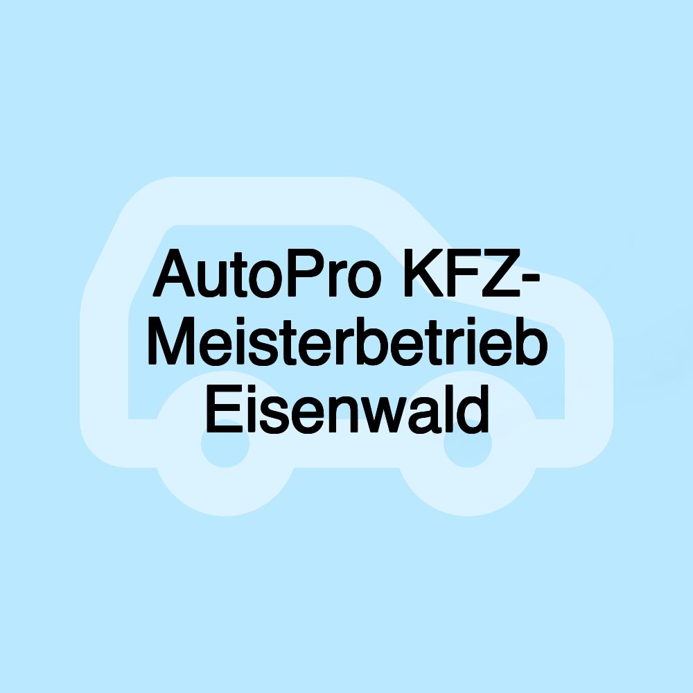 AutoPro KFZ- Meisterbetrieb Eisenwald